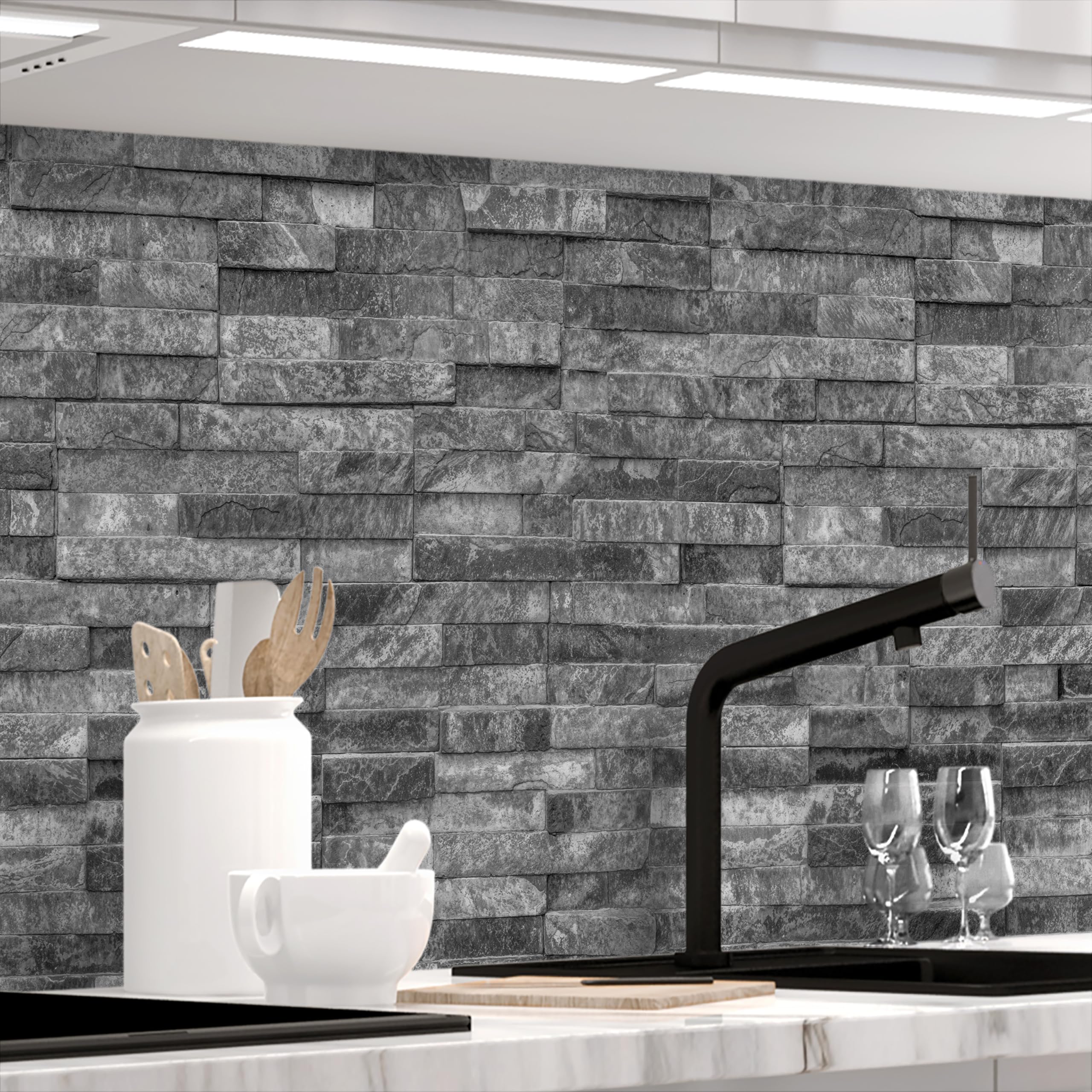 Küchenrückwand Matt selbstklebend STEINWAND LUXURY 1,8mm PREMIUM 60 x 280cm